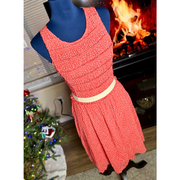 EUC Anthropologie Postmark Red Tank Polka Dot Cottagecore Dress - Picture 4 of 14